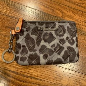 Mz Wallace Metro Keypouch in Magnet Leopard